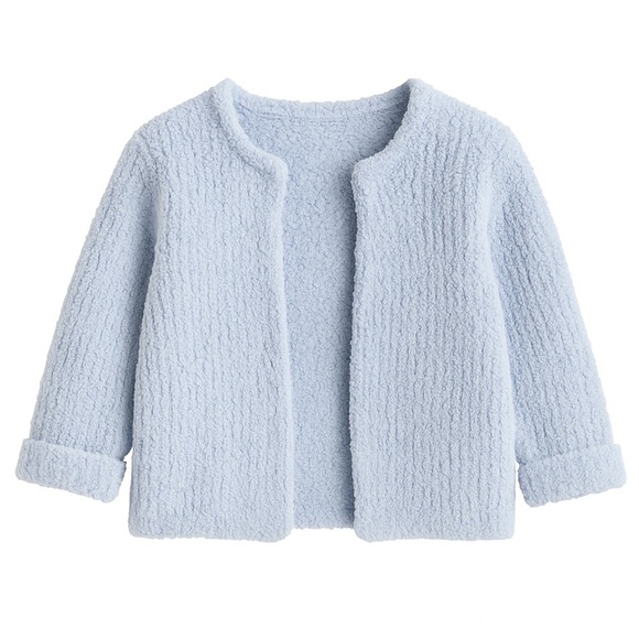 Barefoot Dreams Blue Baby Knit Cardigan Sweater - Picture 1 of 3